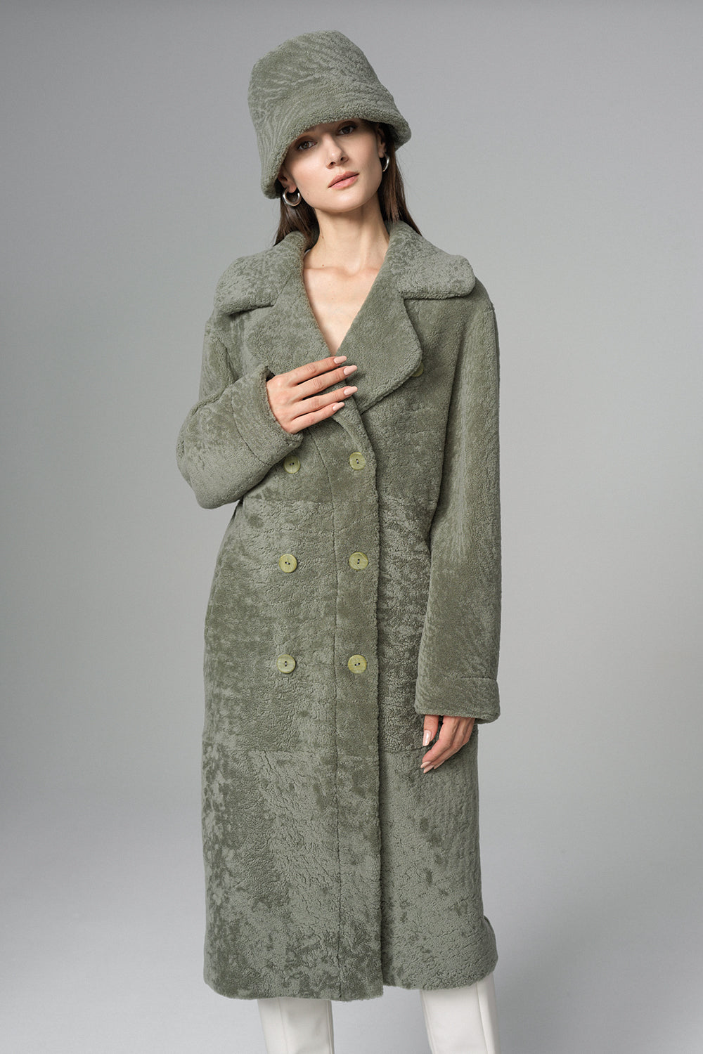Mint Reversible Genuine Sheepskin Maxi Coat